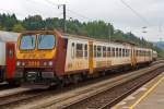   Der  Z2  CFL  2016 (94 82 00 2016 1-4 L-CFL / 94 82 00 2016 2-2 L-CFL) ist am 14.09.2014 im Bahnhof Ettelbrück (Ettelbréck) abgestellt.