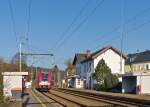 . Bei schönstem Sonnenschein präsentierte sich am 26.02.2016 der Bahnhof von Wilwerwitz der Fotografin, als die Doppeleinheit Z 2200 (2210 + 2218) als RE 3835 Troisvierges - Luxembourg in den Bahnhof einfuhr. (Jeanny)