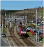 Der IR 3737 Troisvierges - Luxembourg verlsst am 26.03.2012 den Bahnhof von Troisvierges. (Jeanny)