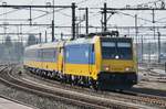 186-traxx-140ms-2/564978/intercity-aus-amsterdam-mit-186-024 Intercity aus Amsterdam mit 186 024 treft am 26 Mrz 2017 in Rotterdam Centraal ein.