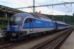 Spirit of Brno in Deçin hl.n. am 10 Juni 2022: 1216 235 ist mit ein RailJet Praha--Leipzig laut Plan eingetroffen, müss aber wegen diverse Ursachen in Deutschland eine Verspätung von 15 Minuten über sich kommen lassen...