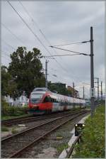 Der ÖBB ET 4024 032-7 zwischen Bregenz Hafen und Bregenz.
19. Sept. 2015