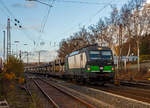   Die für die LTE (Logistik- und Transport- GmbH, Graz) fahrende Siemens Vectron MS der ELL - European Locomotive Leasing 193 270 (91 80 6193 270-6 D-ELOC) fährt am 29.11.2019 mit einem