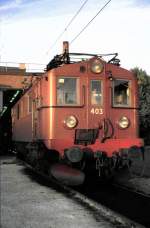 du-2/478013/du-2-nr403-von-asea-baujahr Du 2 Nr.403 von ASEA Baujahr 1936 am 13.08.1985 in Hallsberg. Das Fahrzeug war 1988 nicht mehr im Bestand der SJ.