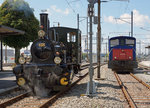 OeBB: Die firsch aufgearbeitete E 3/3 456 (ehemals NOB) vom Verein Historische Seethalbahn wartete am 6.