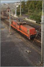 ee-6-6-ii/375650/im-mastenwald-des-rangierbahnhofes-von-lausanne Im Mastenwald des Rangierbahnhofes von Lausanne nicht ganz einfach aufs Bild zu bekommen: die Ee 6/6. 
15. Okt. 2014