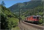 Auch am Gotthard gibt es kurze Güterzüge, wie dieses Bild bei Rodi Fiesso zeigt.