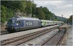 re-465-bls/711298/die-bls-re-465-006-wendet Die BLS Re 465 006 wendet im Spitzkehrbahnhof von Chambrelien mit ihrem RE von Bern nach La Chaux-de-Fonds. 

12. August 2020  