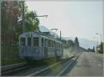 MOB'stalgie: Bei der Blonay - Chamby Bahn rauchen nicht nur die Dampfloks...
BCFe 4/4 11 (ex MOB) in Blonay. 
9. Sept. 2012