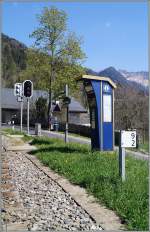 Signale, ein Stationsschild, ja sogar eine funktionieren Infotafel - aber wo ist in Sendy-Sollard der Bahnsteig?
16. April 2014