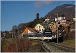 Vermehrt werden Regionalzugleistungen von den neuen Alpina ABe 4/4 / Be 4/4 übernommen. Das Bild zeigt den Regionalzug 2221 von Zweisimmen nach Montreux mit dem Alpina ABe 4/4 9301, zwei Zwischenwagen und dem Be 4/4 9201 am Schluss bei Planchamp.
27. Dez. 2016