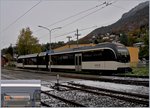 Der wohl kürzerste Regioexpress: der MVR ABeh 2/6 7502 wartet auf Reisende nach Prélaz, der Halteort und Zielbahnhof ist auf dem Bild rechts in der Bildmitte zu sehen.