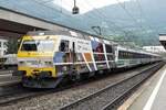 sob-sudostbahn/756742/sob-456-093-treft-mit-ein SOB 456 093 treft mit ein VorAlpenExpress am 4 Juni 2014 in Arth-Goldau ein.