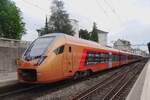 sob-sudostbahn/776561/kupferflirt-sob-216-steht-am-20 Kupferflirt SOB 216 steht am 20 Mai 2022 in Olten.