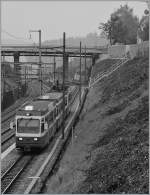 Die kleinste im Lande: die 75 cm schmale Waldenburgerbahn. Hier bei der Ankunft in Liestal. 6. Nov. 2011