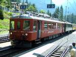 albulabahn-unesco-weltkulturerbe/809937/rhb-abe-44-nr501-mit-sonderzug RhB ABe 4/4 Nr.501 mit Sonderzug in Bergün am 04.09.2005.