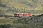 berninabahn-unesco-weltkulturerbe/795359/rhb-abe-44-nr41-und-nr42 RhB ABe 4/4 Nr.41 und Nr.42 auf dem Bernina-Plateau bei Lagalp am 27.08.2009.
