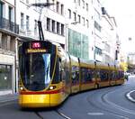 Straßenbahn/Stadtverkehr Basel Überlandbahn Be 6/10 Nr.163 Tango von Stadler BLT beim Barfüsser in Basel am 29.09.2019.