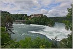 Wer keine Zeit für den Besuch des Schloss Laufen und den Rheinfall hat, nimmt den Zug und kann während der Fahrt über die Brücke einen ersten Eindruck für das nächste