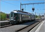 Der BDe 4/4 1643 als  Historischer Train des Vignes  unterwegs bei seiner Passage in Lausanne.
8. April 2017