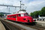 rbe-24-bzw-rae-24-roter-pfeil/776586/sbb-roter-pfeil-1001-steht-am SBB Roter Pfeil 1001 steht am 21 Mai 2022 in Olten als Pendeltriebwagen nach das SBB Werk während das 1. Wochenende des 175 Jahresjubiläum der Eisenbahn in die Schweiz.