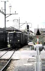 SBB Brning-Bahn Dhe 4/6 Nr.901 in Brienz am 10.09.1980.