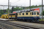 Sersa Group AG/702202/die-re-44-ii-11387-aus Die Re 4/4 II 11387 aus dem Jahre 1984 von IRSI mit Rheingold-Anstrich. Die frisch revidierte Re 421 387-2 mit zwei SERSA-Wagen auf der Fahrt von Basel nach Bulle. Meine erste Aufnahme dieser fotogenen Lokomotive ist am 14. Juni 2020 bei strömenden Regen anlässlich der Bahnhofsdurchfahrt Aarburg-Oftrigen entstanden. Dieser 'Farbtupfer' verfügt auch über die Zulassung für Fahrten in Deutschland und Österreich.
Foto: Walter Ruetsch