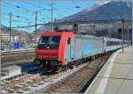 Whrend der Glanzzeit von  Cisalpino  bespannten einige gemietete SBB Cargo Re 484 die EC Zge durchgehend von Milano bis Bern bzw.