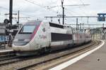 TGV Lyria 4410 verlässt Am 2 Juni 2014 Dijon.
