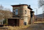 Das Stellwerk Herdorf Ost (Ho) am 17.03.2012.  ...