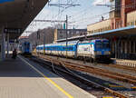 Die an die ČD - České dráhy (Tschechischen Eisenbahnen) vermietete Siemens Vectron MS 193 683-0 (91 80 6193 683-0 D-RAILL) der Lease RSL - Rolling Stock Lease