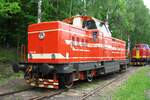 T444 162 steht am 13 Mai 2012 ins Eisenbahnmuseum von Luzna u Rakovnika.