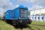 T334 004 steht am 11 Juni 2022 ins CD Eisenbahnmuseum in LUzna u Rakovnika.