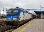 Die an die ČD - Česk drhy (Tschechischen Eisenbahnen) vermietete Siemens Vectron MS 193 696-2 (91 80 6193 696-2 D-RAILL) der S Rail Lease s.r.o.