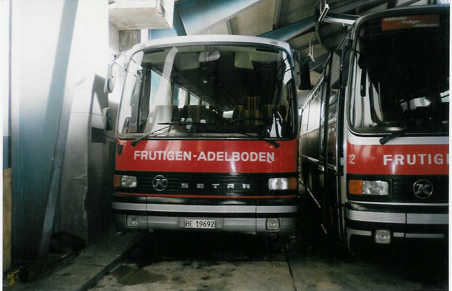 (010'218) - AFA Adelboden - Nr. 20/BE 19'692 - Setra (ex Hauser, Gryon) am 30. Dezember 1993 im Autobahnhof Adelboden