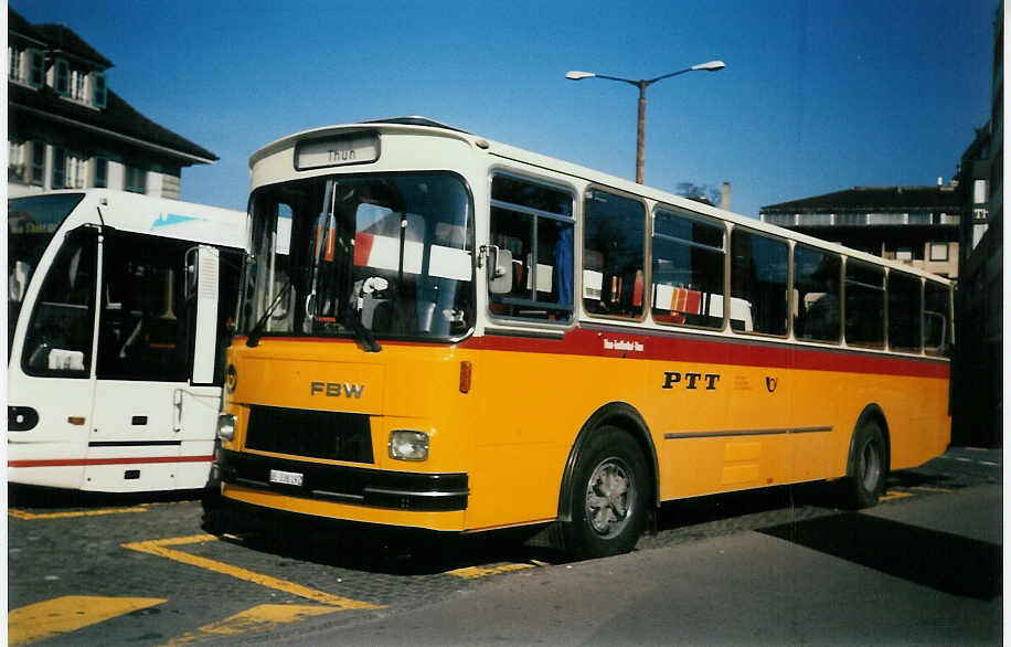 (012'221) - Burri, Teuffenthal - BE 336'192 - FBW/R&J am 3. Mai 1995 beim Bahnhof Thun