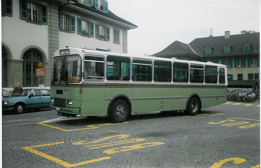 (012'433) - ATGH Heiligenschwendi - Nr. 1/BE 26'412 - FBW/R&J am 6. Juni 1995 beim Bahnhof Thun