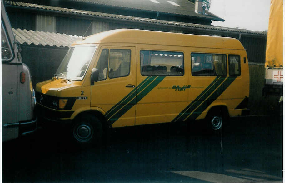 (014'117) - AvH Heimenschwand - Nr. 2 - Mercedes/Moser am 8. Juni 1996 in Thun, Garage STI