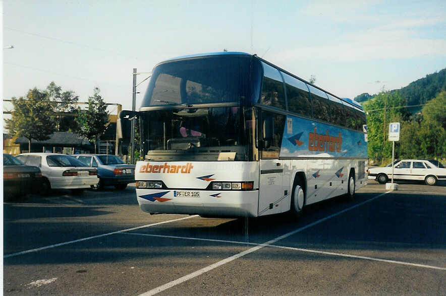 (014'930) - Aus Deutschland: Eberhardt, Engelsbrand - PF-ER 105 - Neoplan am 6. September 1996 in Thun, Seestrasse