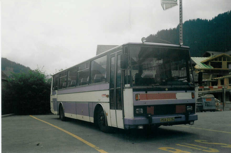 (018'530) - Aus der Tschechoslowakei: CSAD - MOA-21-26 - Karosa am 17. August 1997 in Adelboden, Landstrasse 