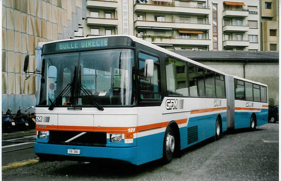 (023'832) - GFM Fribourg - Nr. 126/FR 390 - Volvo/Hess am 7. Juli 1998 in Fribourg, Garage