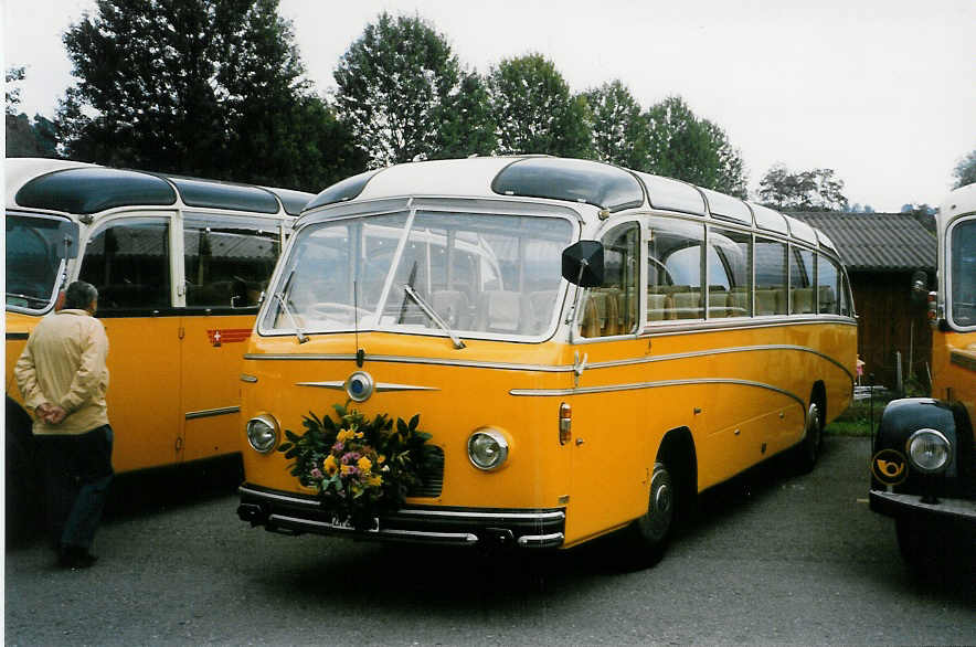 (026'317) - Langenegger A., Wdenswil - ZH 291'216 - Saurer/R&J (ex ASKA Aeschi Nr. 14) am 3. Oktober 1998 in Rti, Sonnenplatz