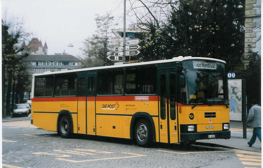 (027'812) - Burri, Teuffenthal - BE 60'582 - NAW/R&J am 9. November 1998 beim Bahnhof Thun