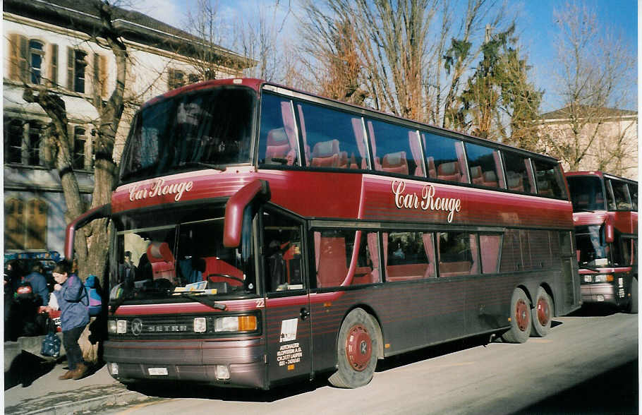 (028'815) - Klopfstein, Laupen - Nr. 22/FR 242 - Setra am 2. Januar 1999 in Thun, Aarefeld