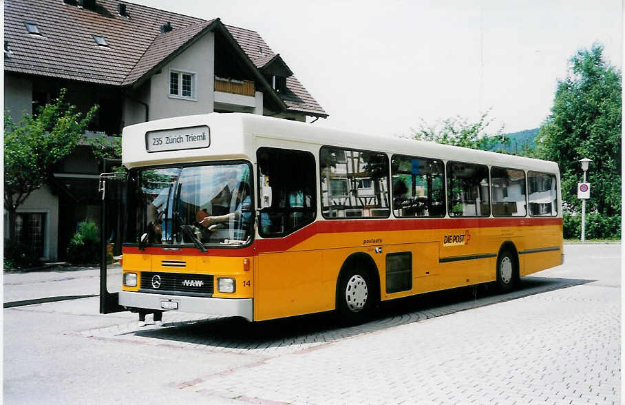 (031'731) - Stutz, Oberlunkhofen - Nr. 14/AG 16'530 - NAW/Hess am 2. Juni 1999 in Hausen, Post