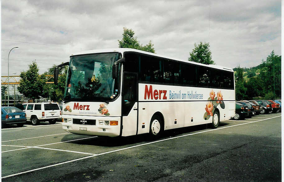 (037'110) - Merz, Beinwil - AG 16'216 - MAN am 21. September 1999 in Thun, Seestrasse