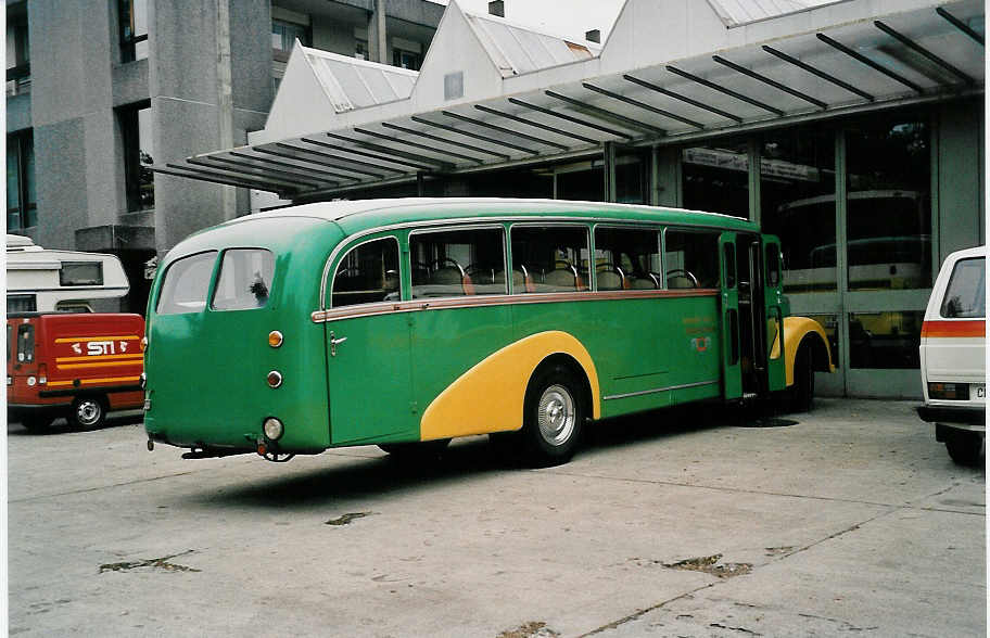 (037'312) - AvH Heimenschwand - Nr. 5 - Saurer/Gangloff am 12. Oktober 1999 in Thun, Garage