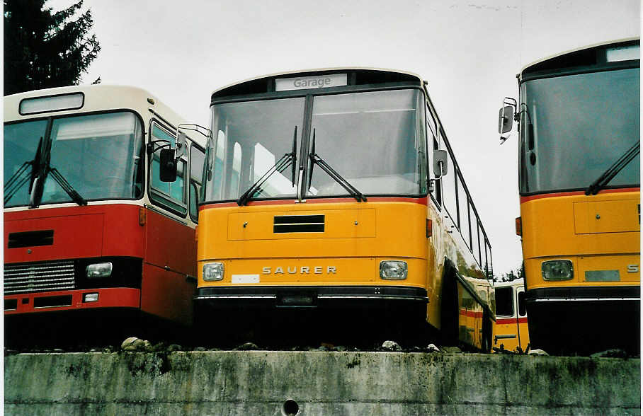 (039'907) - PTT-Regie - P 25'832 - Saurer/Tscher am 18. Mrz 2000 in Btzberg, Heiniger