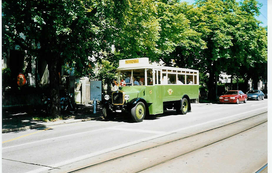 (042'414) - SVB Bern - Nr. 5/BE 29'005 - Saurer am 12. August 2000 in Bern, Brunnadernstrasse