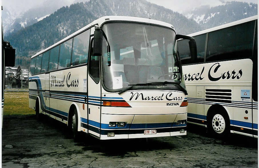 (045'133) - Aus Belgien: Marcel Cars, Dessel - EVV-147 - Bova am 24. Februar 2001 in Frutigen, Flugplatz